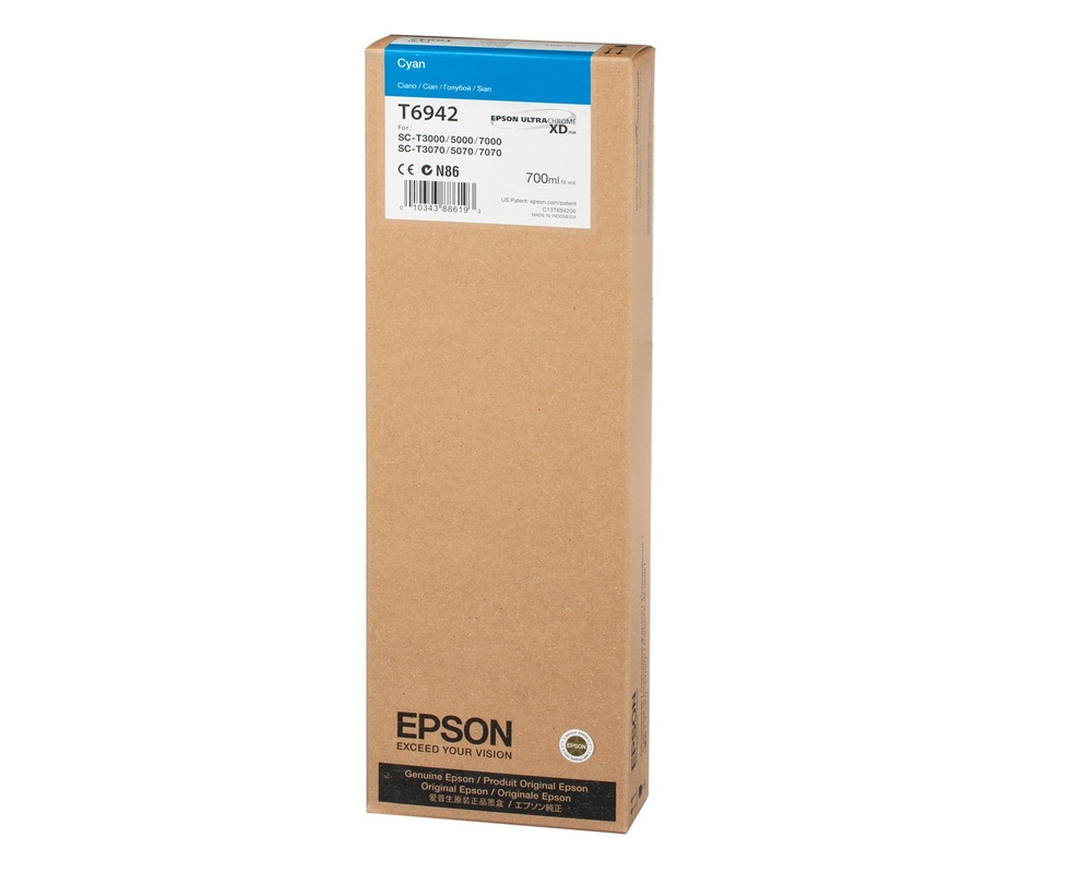 Epson Ink cartridge SC-T3000C T6942 Cyan 700ml 1