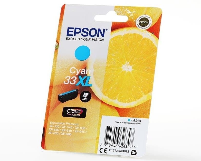 Epson Ink cartridge T33XL Stylus T3362 Cyan 8.9ml 1