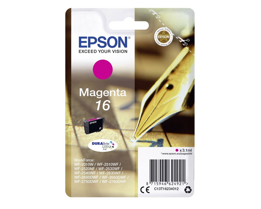 Epson Ink cartridge WF2010 T1623 Magenta 3.1ml 165 pages 1
