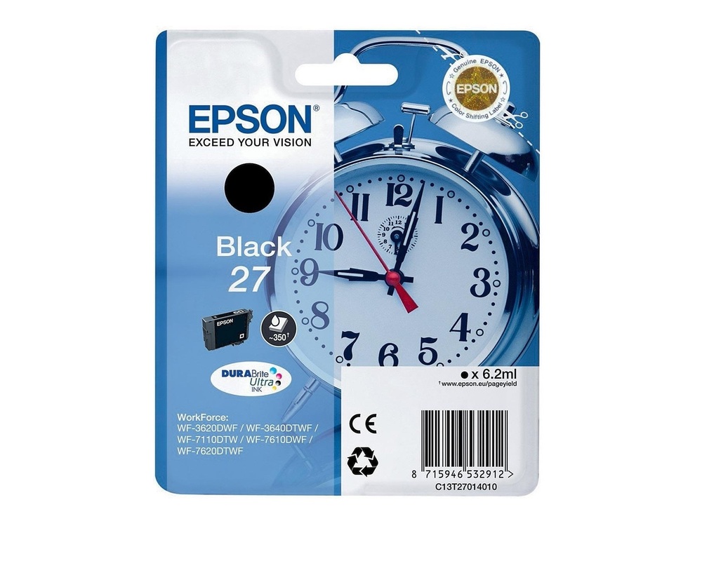 Epson Ink cartridge WF3620 T2701 Black 6.2ml 1