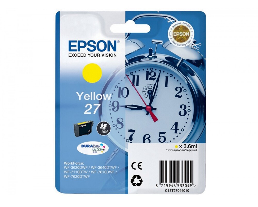 Epson Ink cartridge WF3620 T2704 Yellow 3.6ml 1