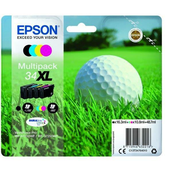Epson Ink cartridge WF3720/3725 T3476 CMYK 48.7ml 1