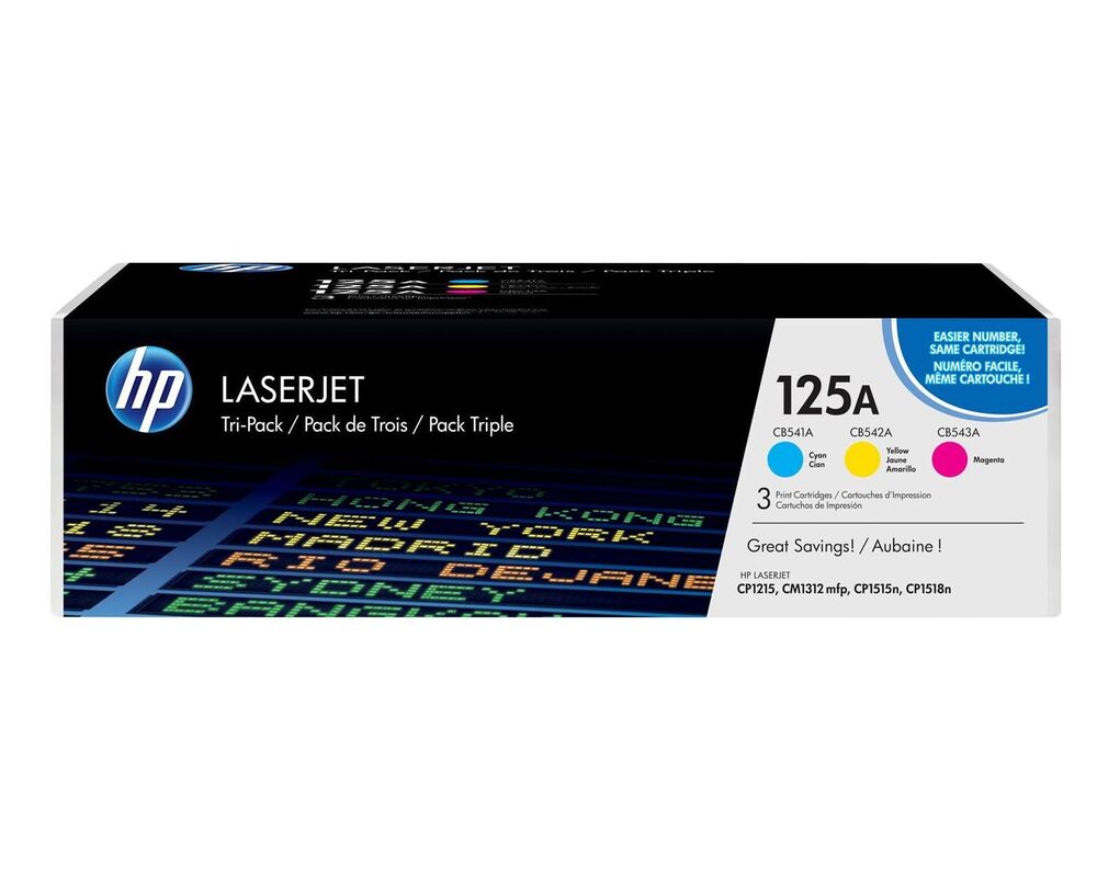 HP Toner nr 125A CF373AM 3pack CMY CB541.CB542.CB543 1