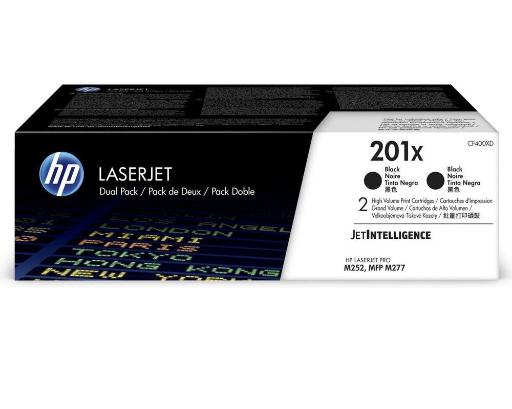 HP Toner nr 201X CF400XD Black 2 pack 1