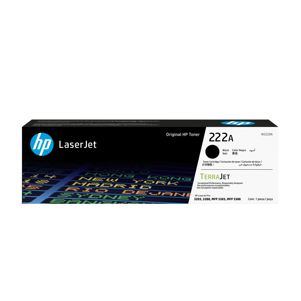 HP Toner nr 222A W2220A Black 1.3K 1