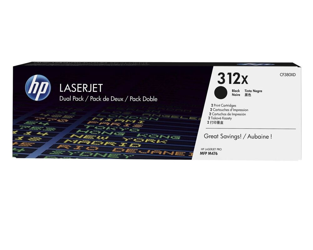 HP Toner nr 312XD CF380XD Black  2pack 4.4K 1
