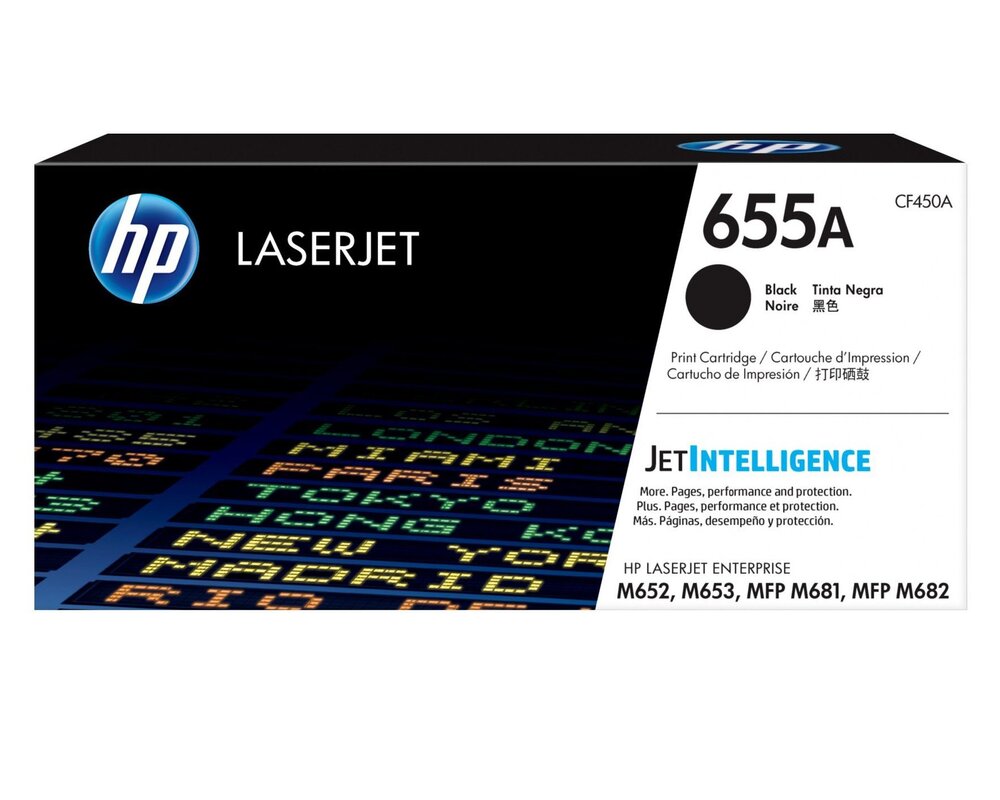 HP Toner nr 655A CF450A Black 12.5K 1