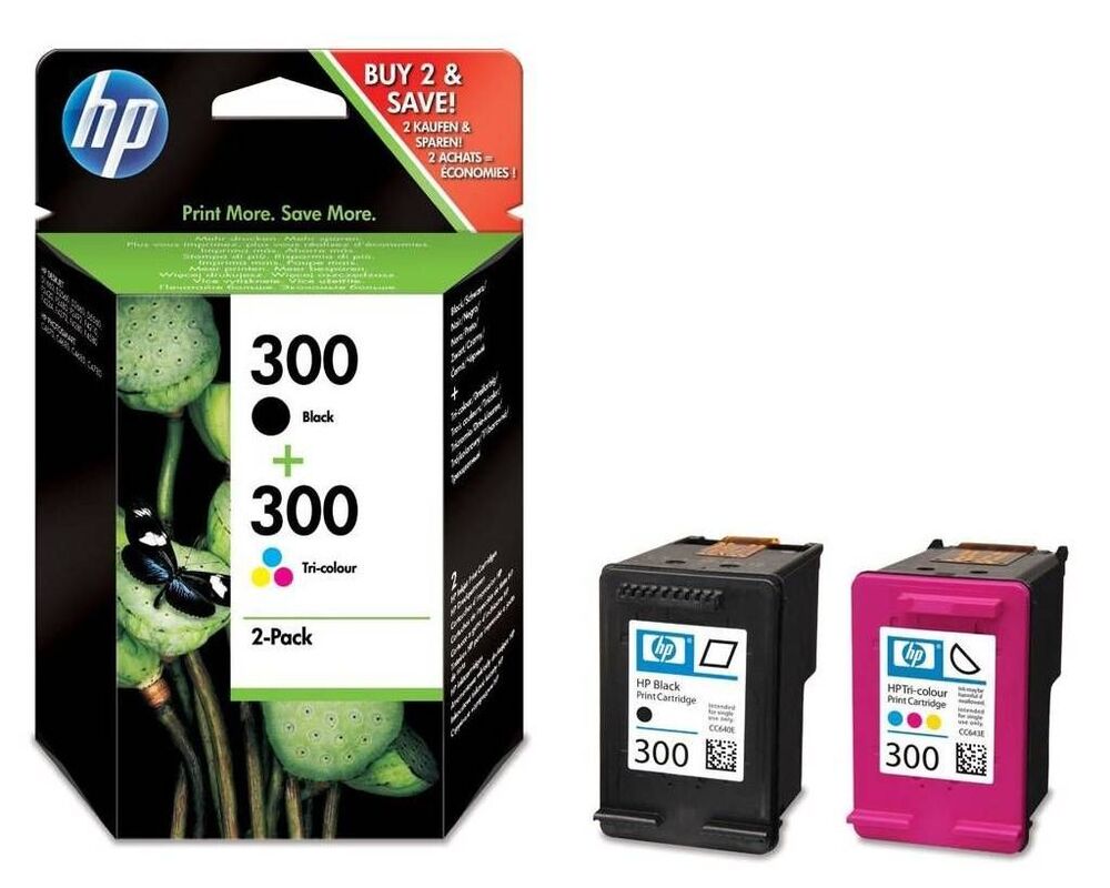 HP Ink cartridge nr 300 CN637EE 2pack Black+Color 1