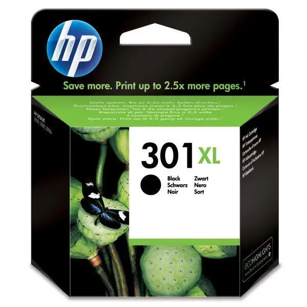 HP Ink cartridge nr 301XL CH563EE Black 480str 1