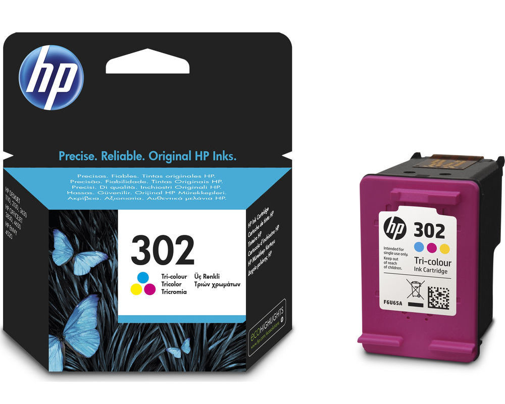 HP Ink cartridge nr 302 F6U65AE color 4ml EOL 1