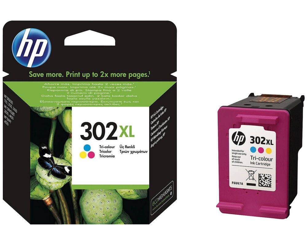 HP Ink cartridge nr 302XL F6U67AE color 8ml 330str EOL 1