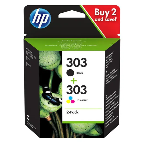 HP Ink cartridge nr 303 3YM92AE BK+ CMY 365 str 200 pages black 165 pages color 1