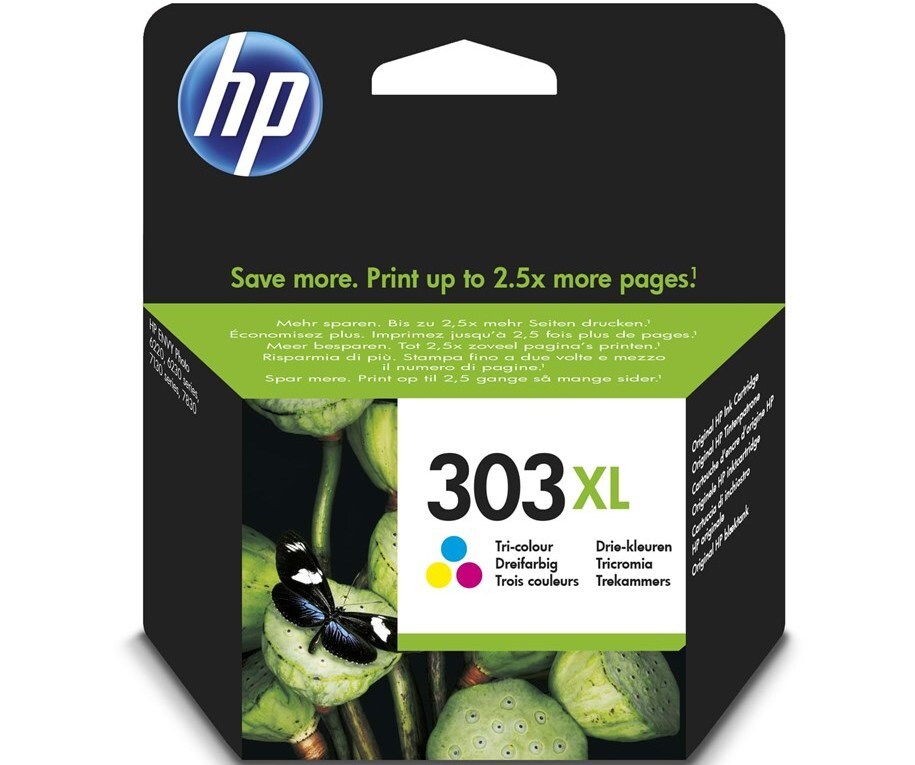HP Ink cartridge nr 303XL T6N03AE CMY 415str 1
