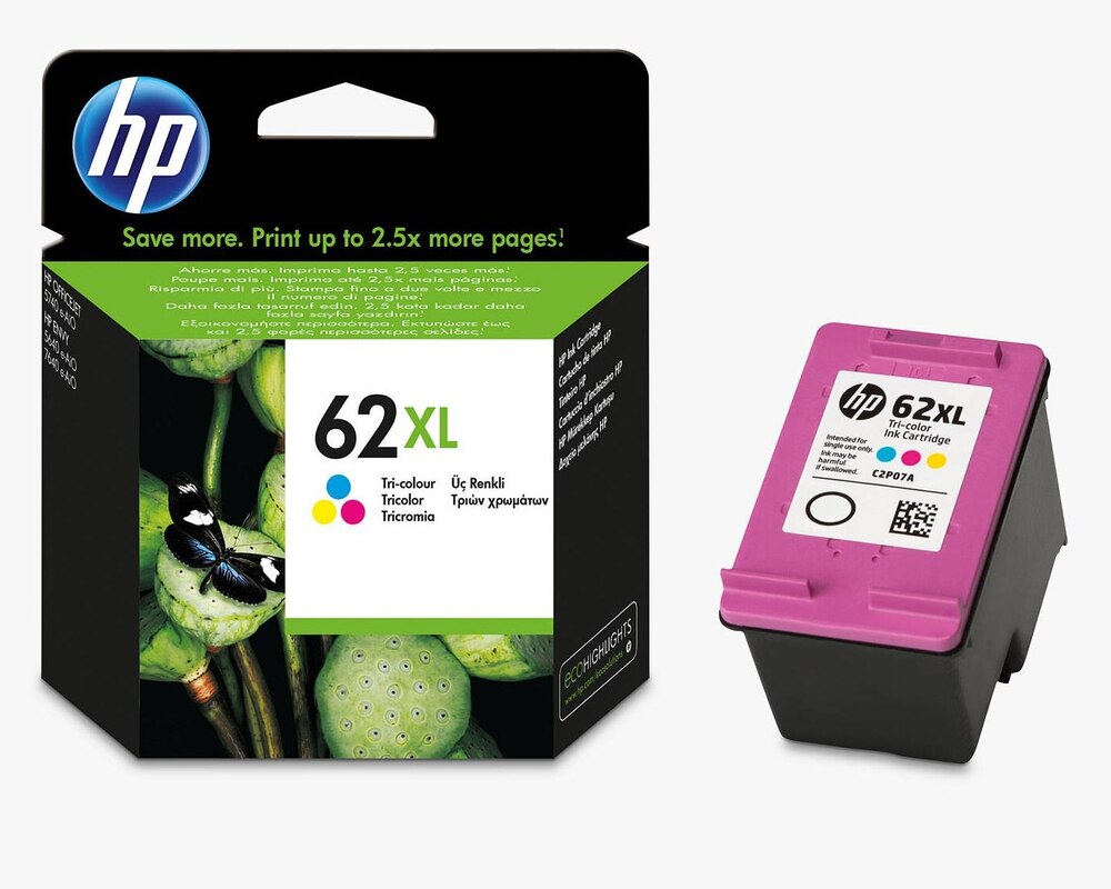 HP Ink cartridge nr 62XL C2P07AE CMY 415str 1