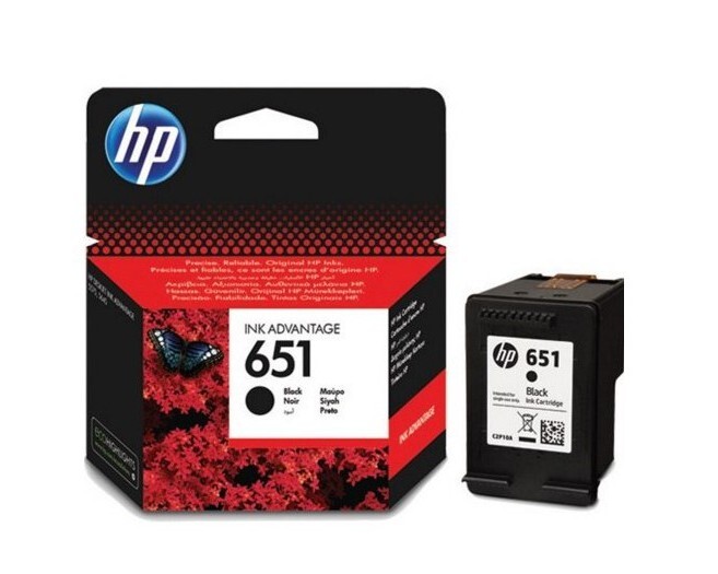 HP Ink cartridge nr 651 C2P10AE Black 600str 1