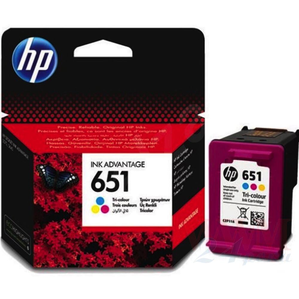 HP Ink cartridge nr 651 C2P11AE Tri-colour 300str 1