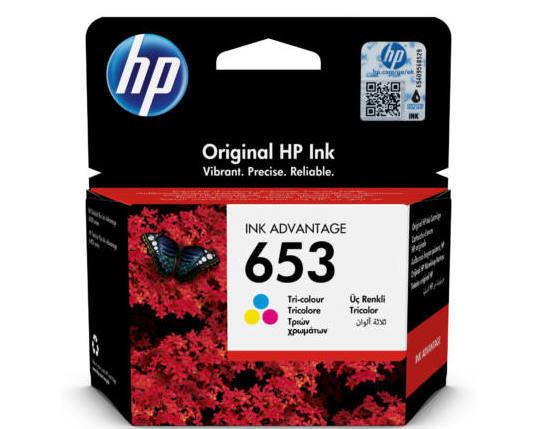 HP Ink cartridge nr 653 3YM74AE CMY 200str 1
