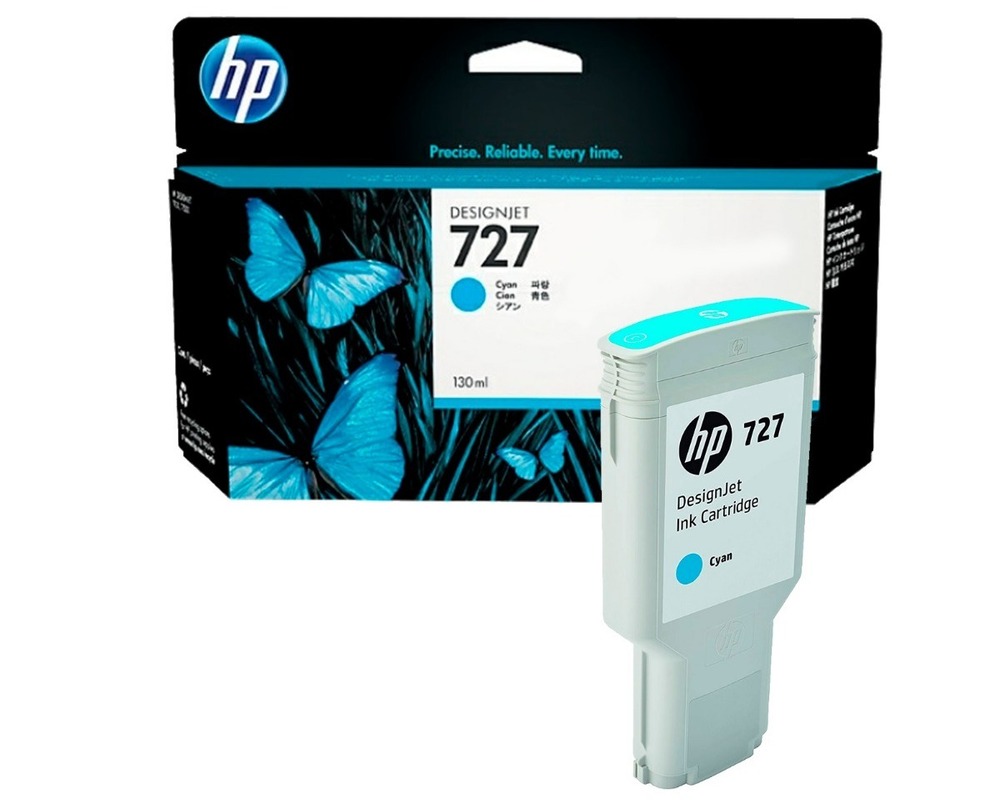 HP Ink cartridge nr 727 F9J76A Cyan 300ml 1