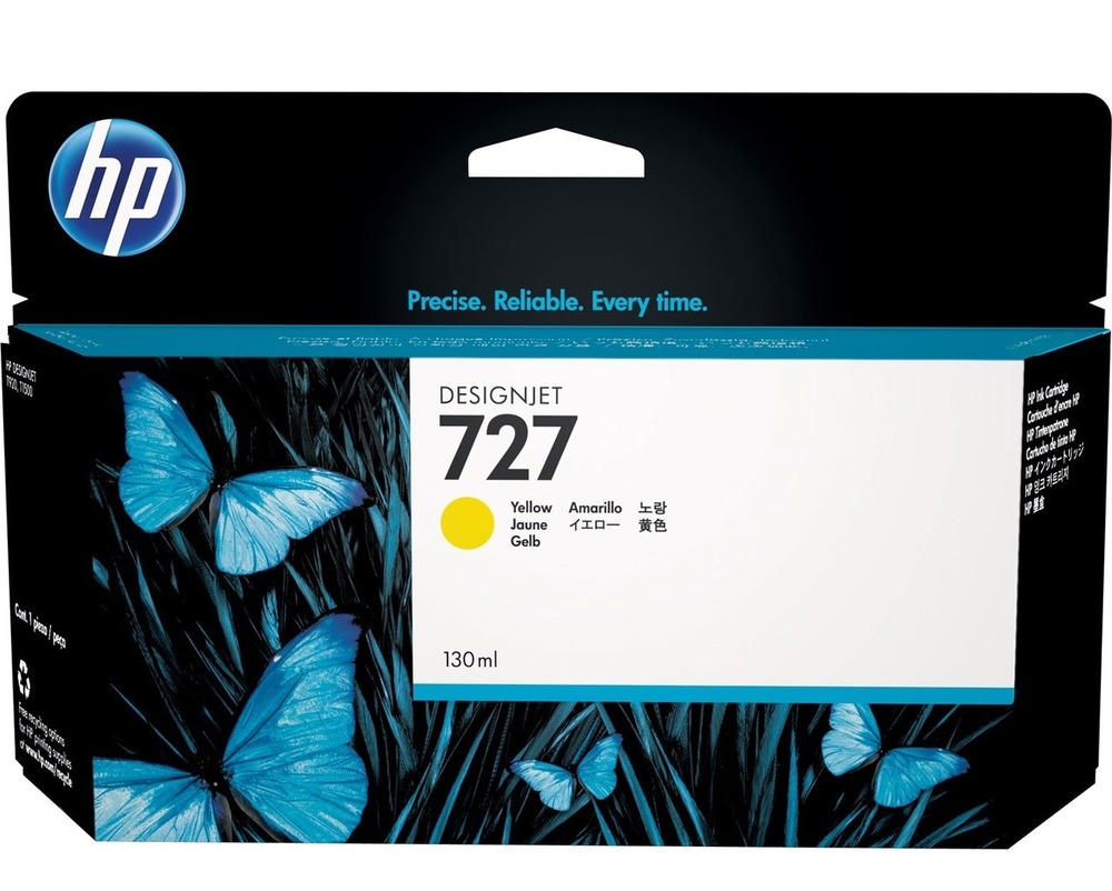 HP Ink cartridge nr 727 F9J78A Yellow 300ml 1
