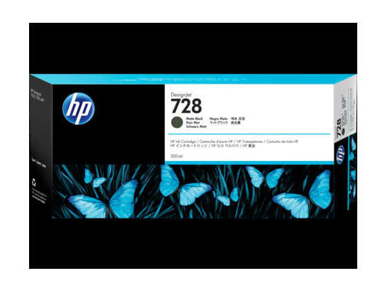 HP Ink cartridge nr 728 F9J68A Matte Black 300ml 1