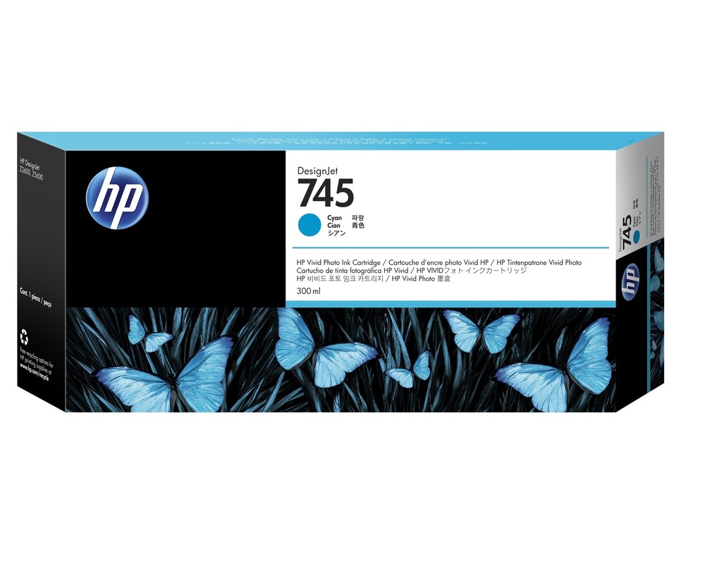 HP Tusz nr 745A F9K03A Cyan  300ml 1