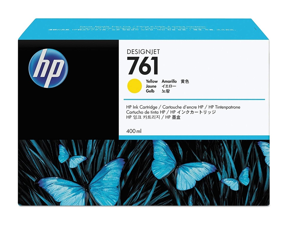 HP Ink cartridge nr 761 CM992A Yellow 400ml CM992A 1