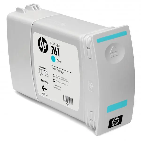 HP Ink cartridge nr 761 CM994A Cyan 400ml CM992A 1
