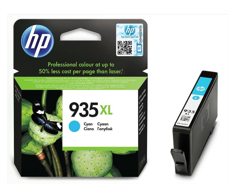HP Ink cartridge nr 935XL C2P24AE Cyan 9.5ml 825s 1
