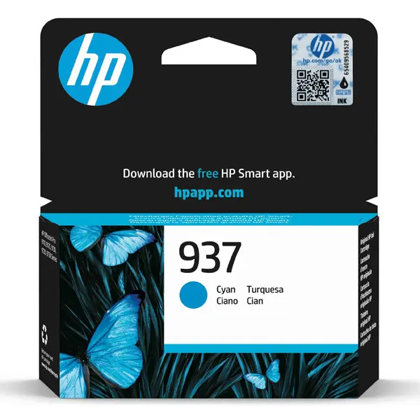 HP Ink cartridge nr 937 4S6W2NE Cyan 800str 1