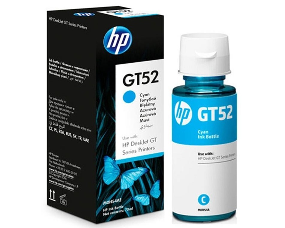 HP Ink cartridge nr GT52 M0H54AE Cyan 8000str butelka 70 ml 1