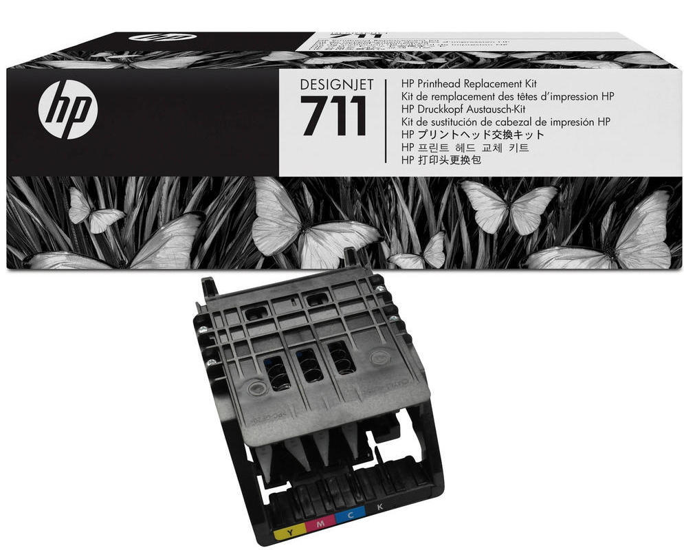 HP Zestaw do wymiany głowicy C1Q10A CMYK HP DesignJet T120.T520 1