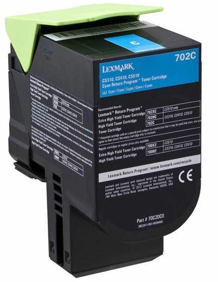 Lexmark Toner 70C20C0 Cyan 1K 1