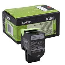 Lexmark Toner 802K 80C20K0 Black 1K 1