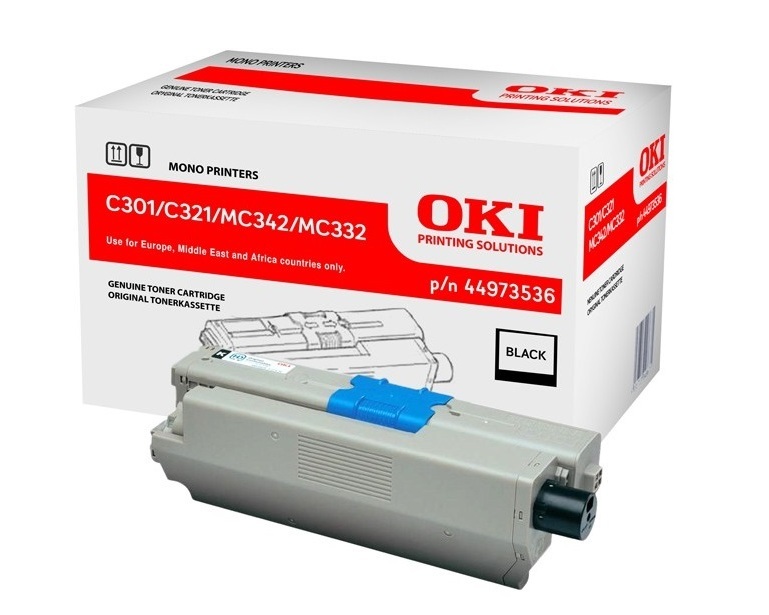 OKI Toner C301/321 Black 2.2K 1