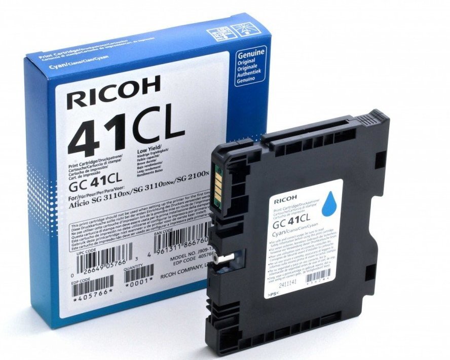 Ricoh Gel cart GC-41CL 405766 Cyan 1