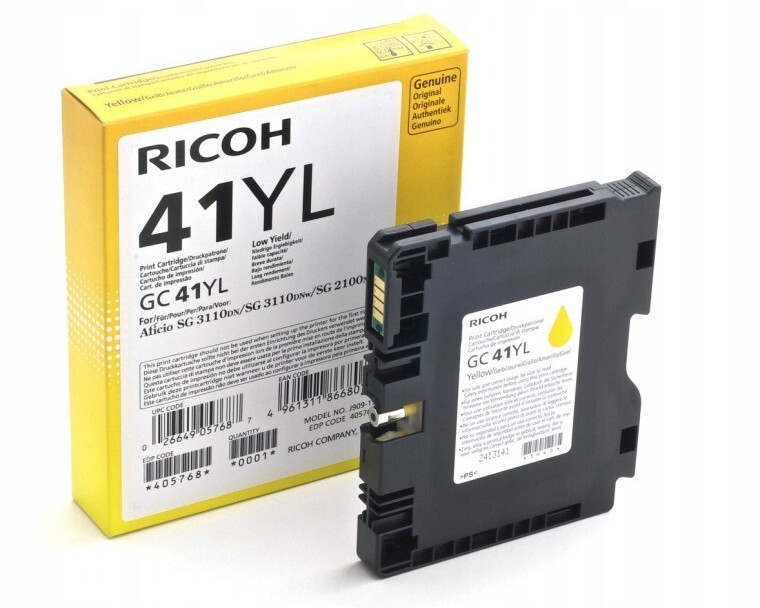Ricoh Gel cart GC-41YL 405768 Yellow 1