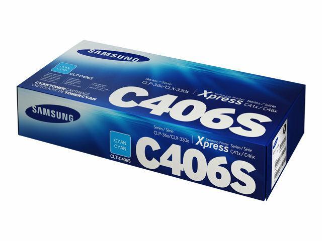 Samsung Toner CLT-C406S/ST984A CYAN 1K CLP-360/CLP-365 CLX-3300/CLX-3305 1