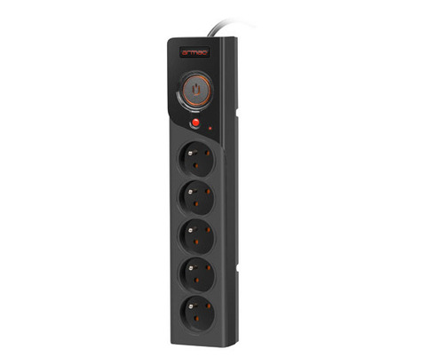 ARMAC Power strip POWER Z5 1.5M black 1