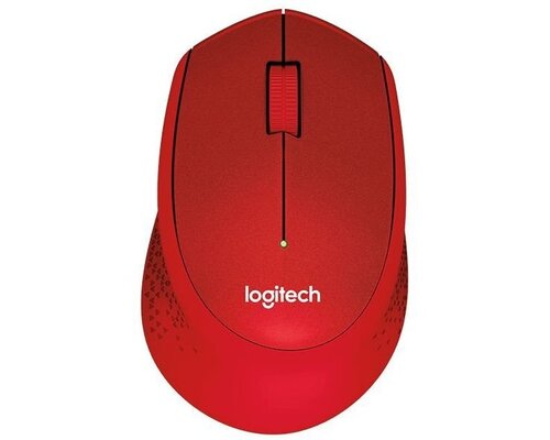 Logitech Mouse M330 Silent Plus Czerwona 1