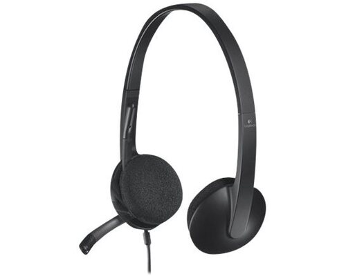 Logitech Headphones with mikrofonem H340 1