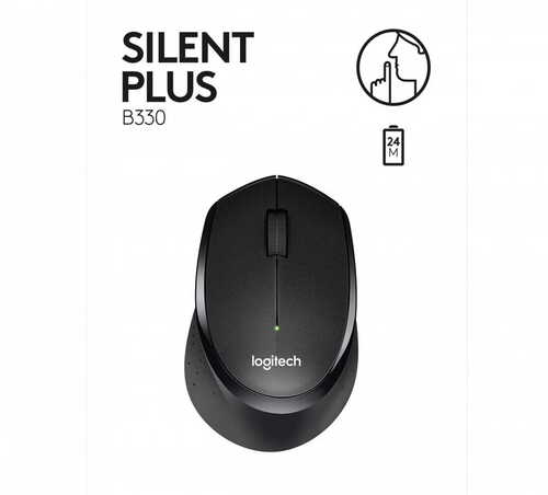 Logitech Mouse B330 Silent Plus Black 1