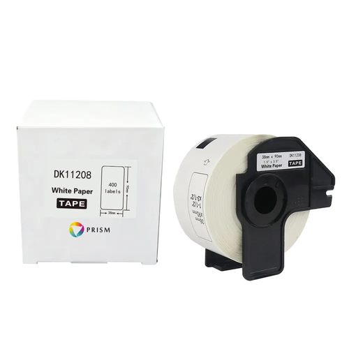 PRISM Brother etykieta DK-11208 38mm x 90mm 400 sztuk na rolce, czarny na białym 1