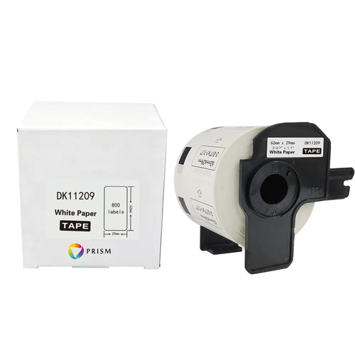 PRISM Brother etykieta DK-11209 62mm x 29mm 800 sztuk na rolce, czarny na białym 1