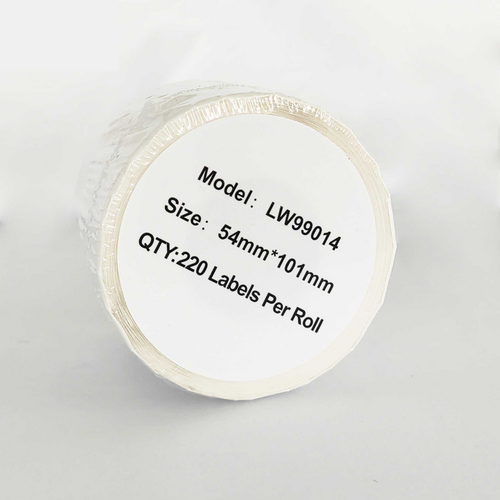 Label DYMO LW 99014 54mm x 101mm 220s Black on White compatible cartridge S0722430 1