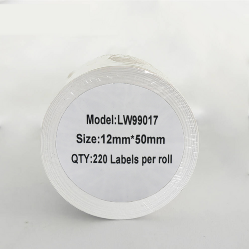 Etykieta DYMO LW 99017 12mm x 50mm 220sz czarny na białym zamiennik S0722460 1