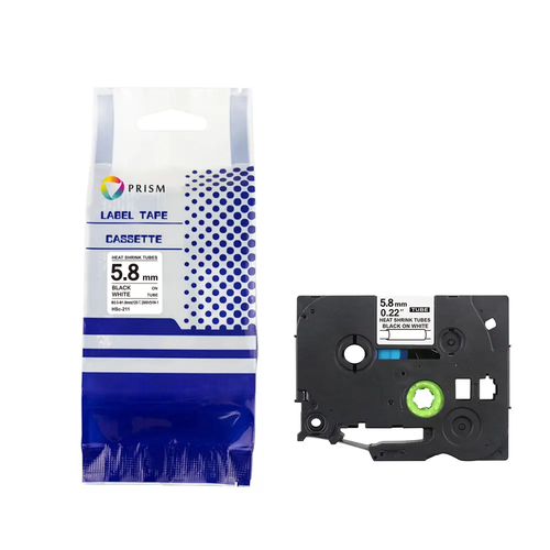 PRISM Brother rurka termokurczliwa HSE-211BY 6mm x 1,5m czarny na żółtym 1