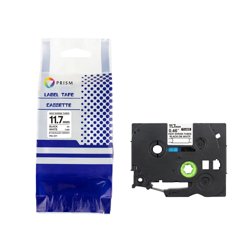 PRISM Brother rurka termokurczliwa HSe-231 11,7mm x 1,5m czarny na białym 1
