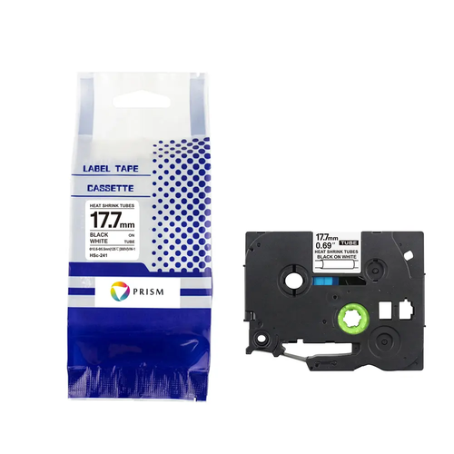 PRISM Brother rurka termokurczliwa HSe-241 17,7mm x 1,5m czarny na białym zamiennik 1
