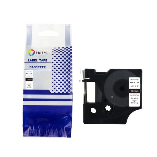 PRISM Rurka termokurczliwa DYMO D1 18053 9mm x 1.5m czarny na białym S0718280 1