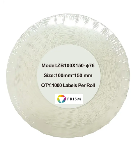 PRISM Etykieta termiczna biała 100mm x 150mm 1000szt., rolka fi 76mm 1